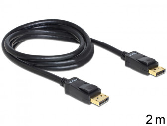 DeLock Cable Displayport 1.2 male > Displayport male 4K 2m