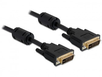 DeLock Cable DVI 24+5 male > DVI 24+5 male 3m Black