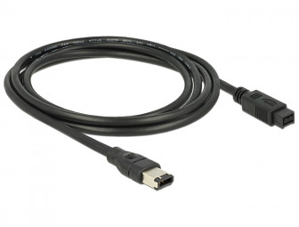 DeLock Cable FireWire 9 pin male > 6 pin male 2m