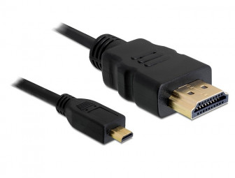DeLock Cable High Speed HDMI with Ethernet A/D male/male 1m