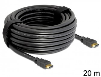 DeLock Cable High Speed HDMI with Ethernet – HDMI A male > HDMI A male 20m