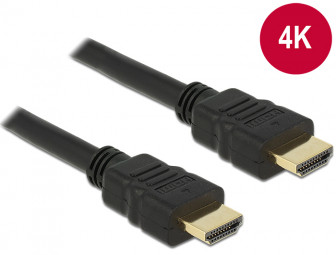 DeLock Cable High Speed HDMI with Ethernet – HDMI A male > HDMI A male 4K 0,5 m