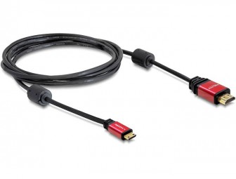 DeLock Cable High Speed HDMI with Ethernet - HDMI A male > HDMI Mini-C male 4K 5m