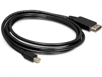 DeLock Cable Mini Displayport 1.2 male > Displayport male 4K 1m