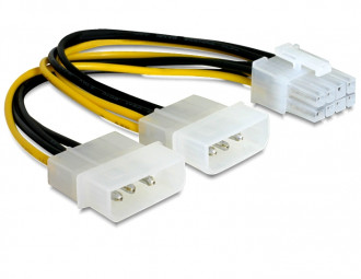 DeLock Cable PCI Express power supply 8pin > 2x 5,25