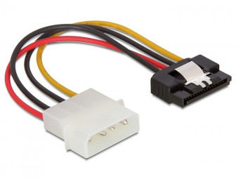 DeLock Cable Power SATA HDD > Molex 4 pin male with metal clip – straight