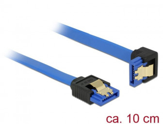 DeLock Cable SATA 6 Gb/s receptacle straight > SATA receptacle downwards angled