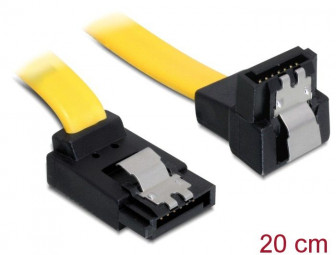 DeLock Cable SATA 6 Gb/s up/down metal 20 cm