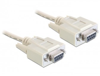 DeLock Cable Serial Null modem 9 pin female > 9 pin female 1,8m