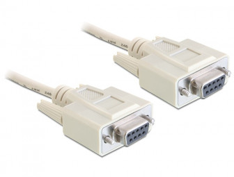 DeLock Cable Serial Null modem 9 pin female > 9 pin female 5m