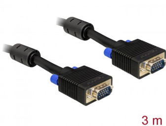 DeLock Cable SVGA 3m male-male