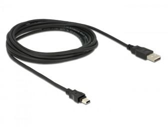DeLock Cable USB 2.0-A male > mini B 5-Pin male 3m