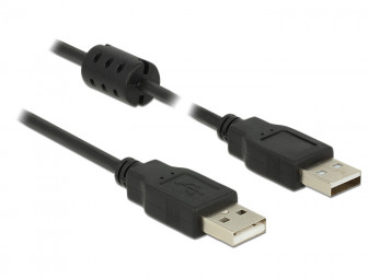 DeLock Cable USB 2.0 Type-A male > USB 2.0 Type-A male 1m Black
