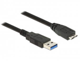 DeLock Cable USB 3.0 Type-A male > USB 3.0 Type Micro-B male 2m Black