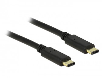 DeLock Cable USB Type-C 2.0 male > USB Type-C 2.0 male 2m Black