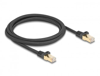 DeLock CAT6A S-FTP Patch Cable 2m Black