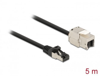 DeLock CAT6A S-FTP Patch Cable 5m Black