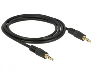 DeLock Delock Cable Stereo 3.5 mm 4 pin plug > plug 2m
