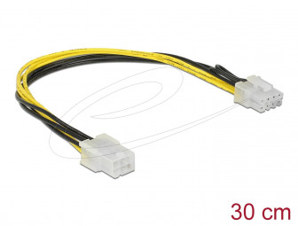 DeLock PCI Express power cable 6 pin female > 8 pin male 30 cm