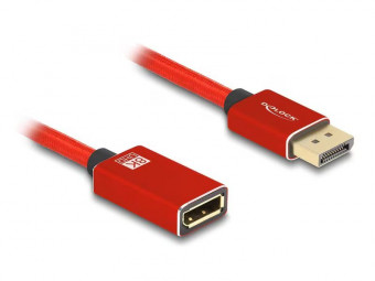 DeLock DisplayPort Extension Cable 8K 60 Hz 2m Red