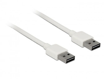 DeLock EASY-USB 2.0 Type-A male > EASY-USB 2.0 Type-A male 0,5m cable White