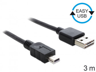 DeLock Easy-USB2.0-A male > USB 2.0 mini male 3m
