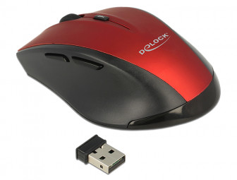 DeLock Ergonomic optical 5-button mouse 2.4 GHz wireless