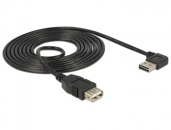 DeLock Extension cable EASY-USB 2.0 Type-A male angled left / right > USB 2.0 Type-A female 2m