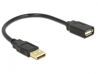 DeLock Extension cable USB 2.0 A-A 15cm male / female