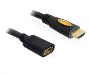 DeLock HDMI A male > HDMI A female 5m Black