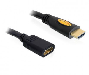 DeLock HDMI A male > HDMI A female 5m Black