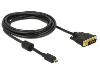 DeLock HDMI cable Micro-D male > DVI 24+1 male 2m
