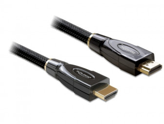 DeLock HDMI + Ethernet male/male összekötő kábel Premium 2m