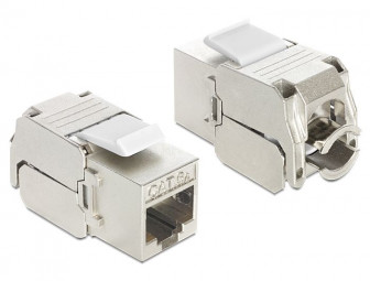 DeLock Keystone Module RJ45 jack > LSA Cat.6A STP