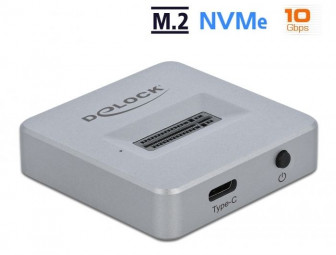DeLock M.2 Docking Station for M.2 NVMe PCIe SSD with USB Type-C female