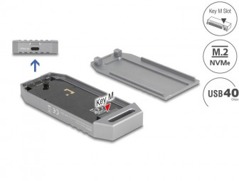 DeLock M.2 NVMe SSD Enclosure USB 40 Gbps tool free