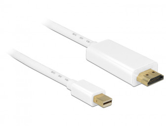 DeLock miniDisplayport 1.2 male to HDMI male 4K 2m White