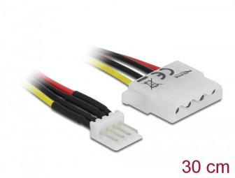 DeLock Power Floppy 4 pin male > Molex 4 pin female 30cm Cable