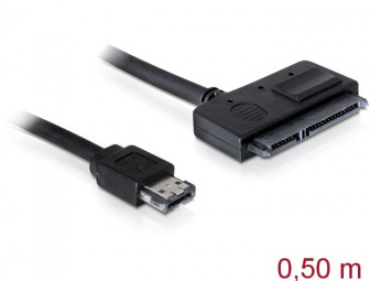 DeLock Power Over eSATA > SATA 22 pin 0,5m Cable