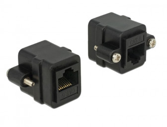 DeLock RJ45 jack > RJ45 jack panel-mount Cat.6 UTP Adapter