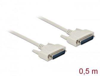 DeLock Serial Cable D-Sub 25 male to male 0.5m