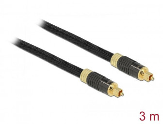 DeLock Toslink Standard Cable male - male 3m Black
