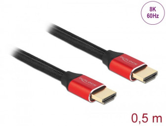 DeLock Ultra High Speed HDMI 8K 60Hz 0,5m Red