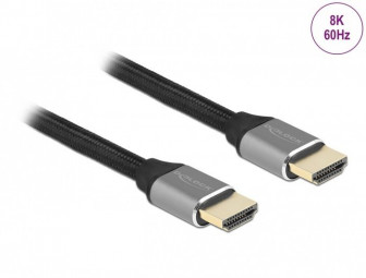 DeLock Ultra High Speed HDMI Cable 48 Gbps 8K 60 Hz 0.5m Grey Certified