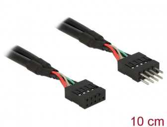 DeLock USB 2.0 Pin header Extension Cable 10 pin male / female 10cm