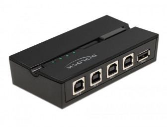 DeLock USB 2.0 Switch 4 PC to 1 device Black