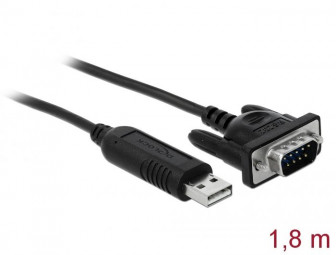 DeLock USB 2.0 to serial RS-232 adapter with compact serial connector housing