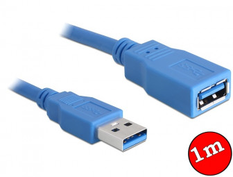 DeLock USB 3.0-A hosszabbító kábel male-female 1m