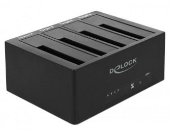 DeLock USB 3.0 Docking Station for 4x SATA HDD/SSD with Clone Function