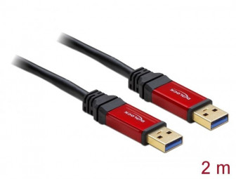 DeLock USB 3.0 Type-A male > USB 3.0 Type-A male 2m Premium